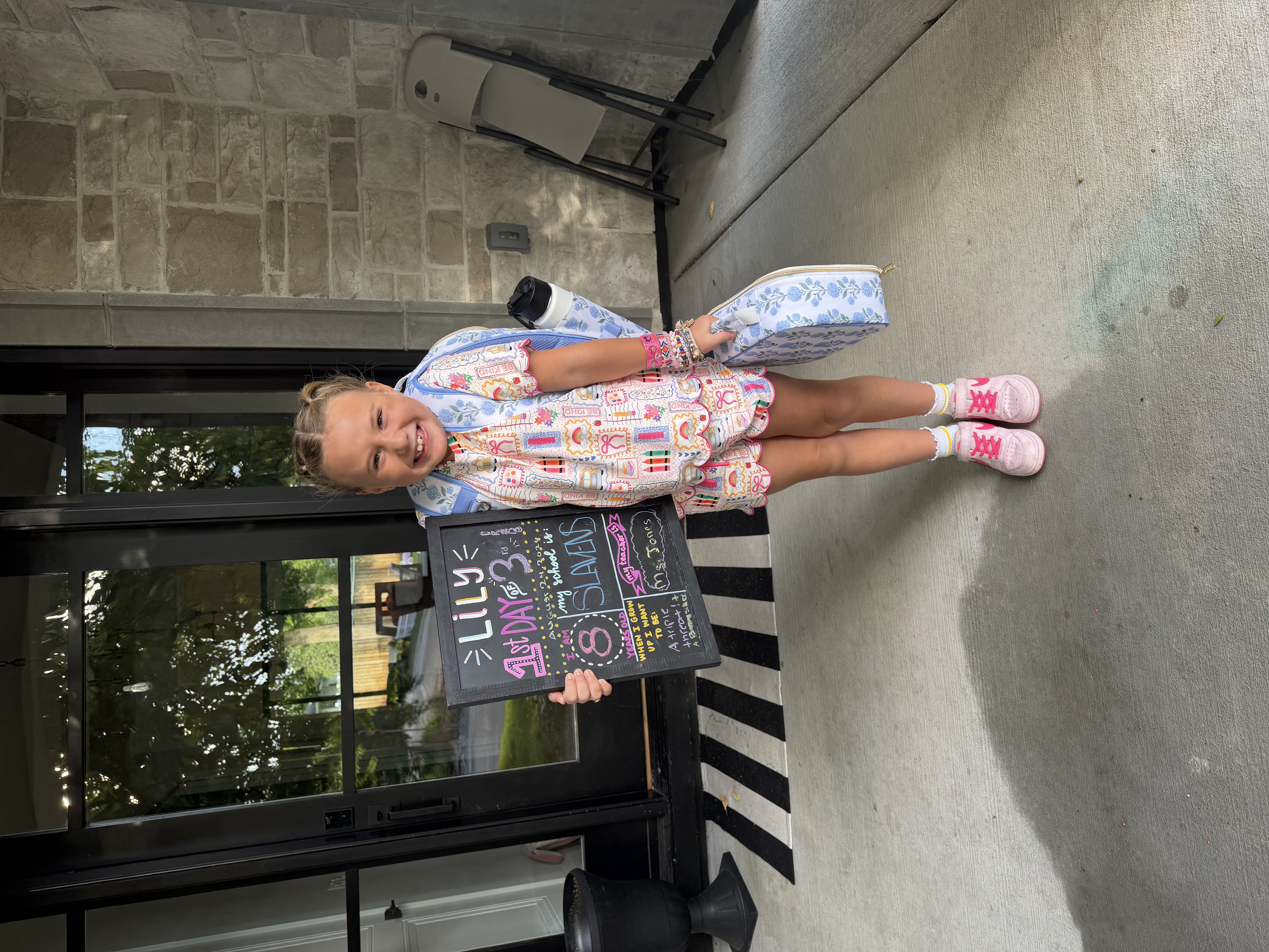 Lily on the first day of 3rd grade